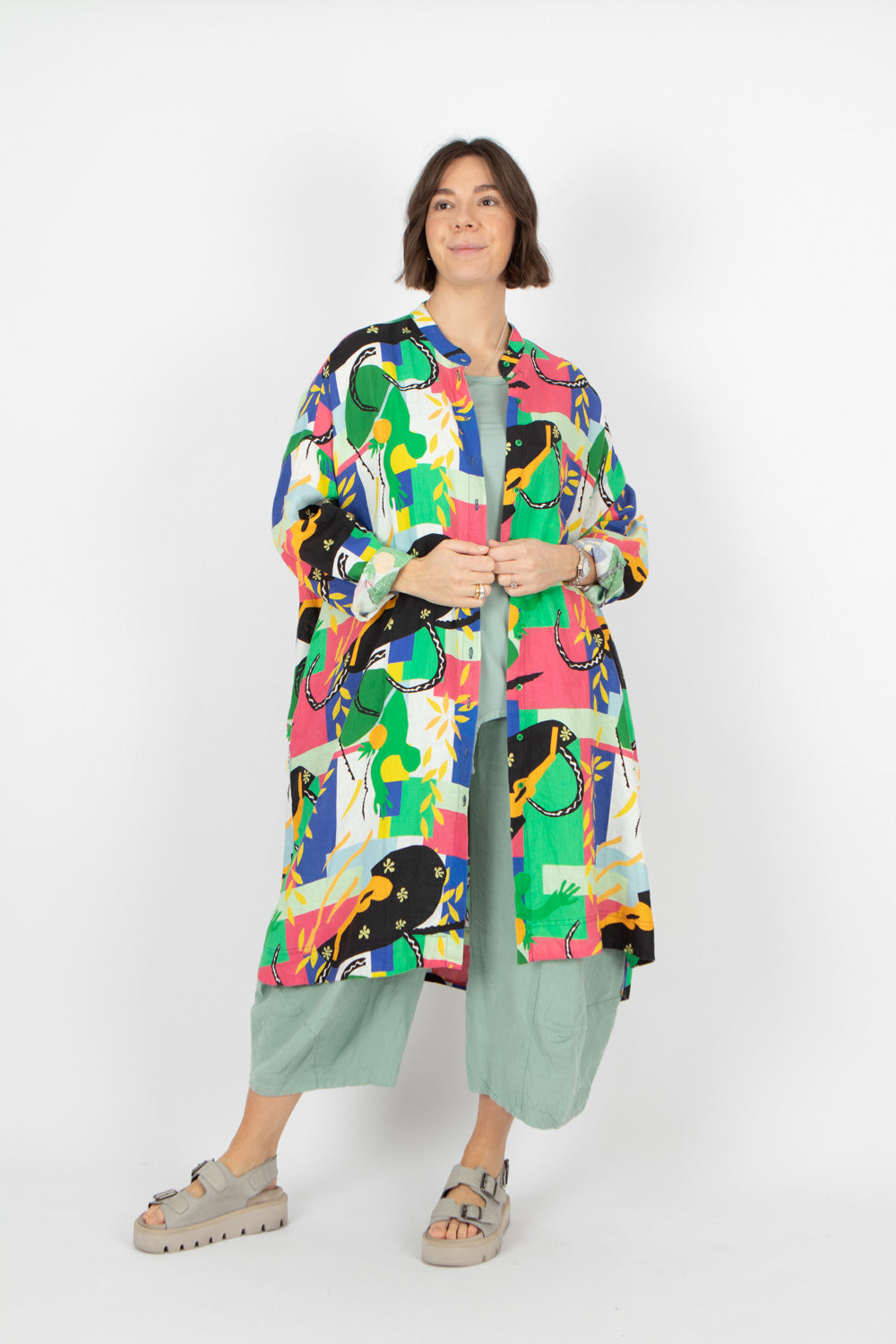 Estudio Viva Wivina Printed Shirt Dress