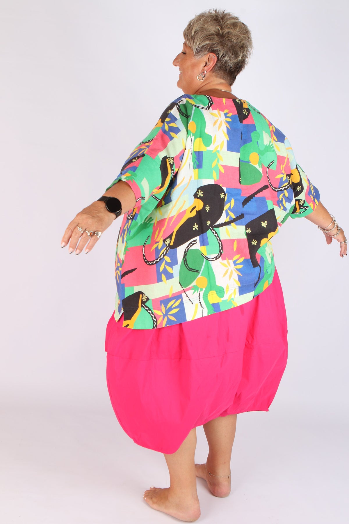 Estudio Viva Rosa Printed Top
