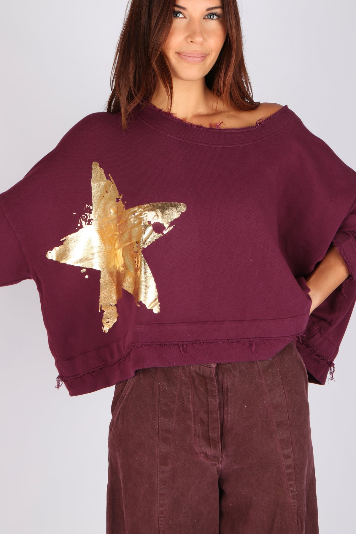 Estudio Viva Sofia Star Sweatshirt (Beet)