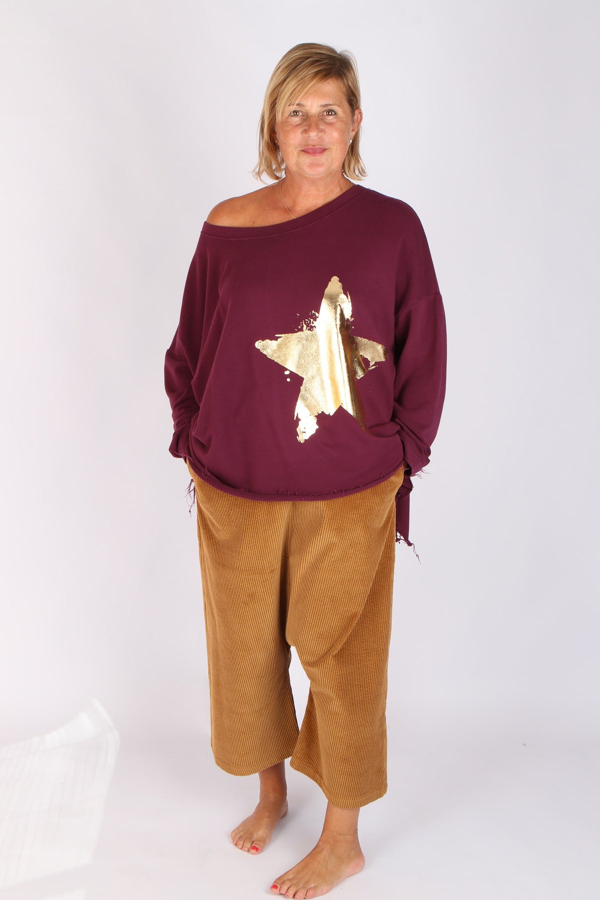 Estudio Viva Catarina Star Sweatshirt (Beet)
