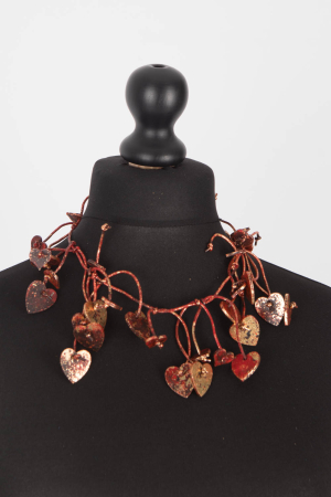 ji100313 - Jianhui Wooden Heart Fishbone Necklace @ Walkers.Style women's and ladies fashion clothing online shop